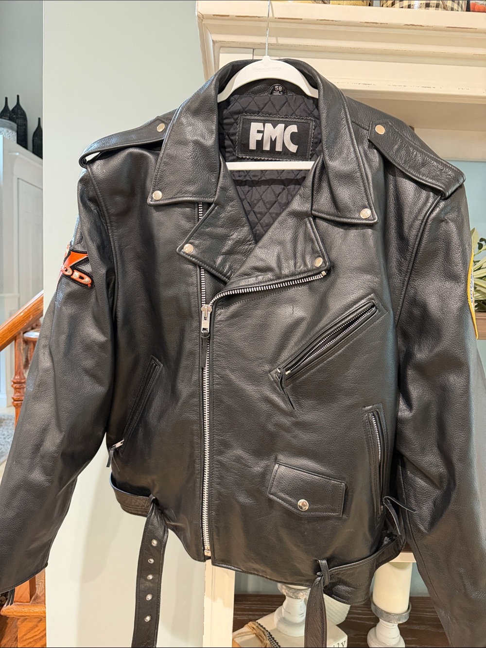 Harley-Davidson Black Leather Motorcycle Bomber Jacket